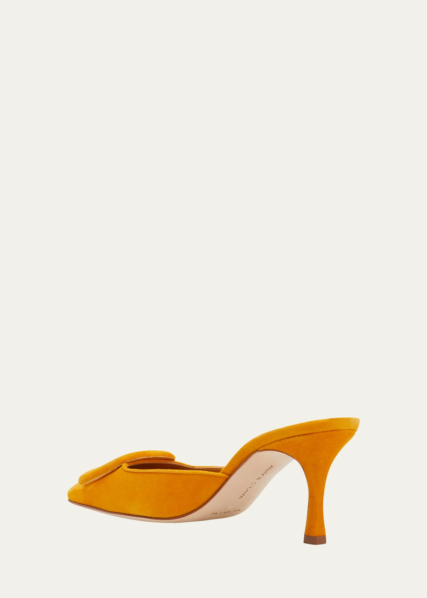 Manolo Blahnik MAYSALE SUEDE MULES WITH BUCKLE 4 Manolo Blahnik MAYSALE SUEDE MULES WITH BUCKLE - Image 4