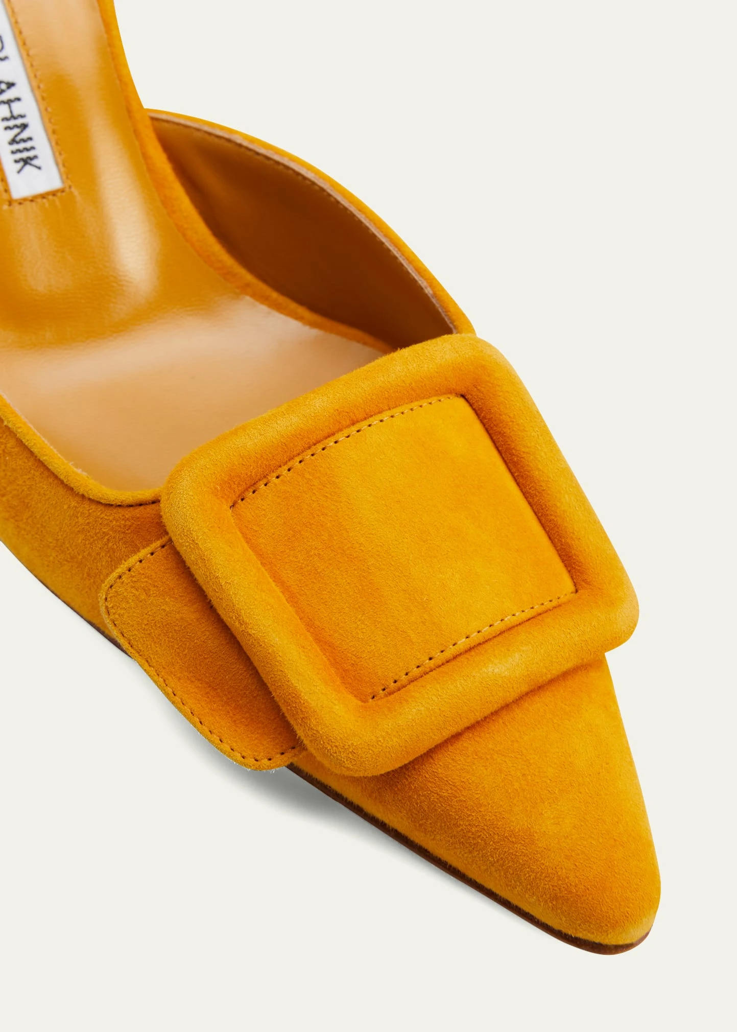 Manolo Blahnik MAYSALE SUEDE MULES WITH BUCKLE 3 Manolo Blahnik MAYSALE SUEDE MULES WITH BUCKLE - Image 3
