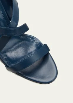 Manolo Blahnik SINGANU LEATHER CRISSCROSS SANDALS -Manolo Blahnik bg 4442138 100394 z 1