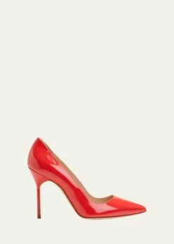 Manolo Blahnik BB 105MM PATENT LEATHER PUMPS