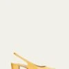 Manolo Blahnik ALLURASAN PATENT SLINGBACK PUMPS