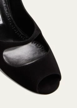 Manolo Blahnik TOKAN SUEDE CUTOUT PEEP-TOE PUMPS -Manolo Blahnik bg 4456918 100106 z 1