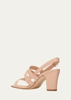 Manolo Blahnik MEMAARHI LEATHER SLINGBACK SANDALS -Manolo Blahnik bg 4456932 100323 c 1