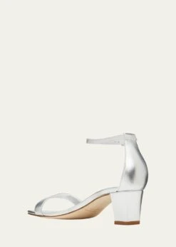 Manolo Blahnik RESSATA METALLIC ANKLE-STRAP SANDALS -Manolo Blahnik bg 4456953 100178 c 1