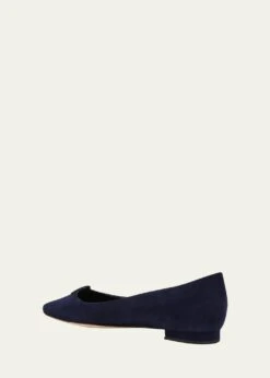 Manolo Blahnik SAIPLA SUEDE BALLERINA FLATS -Manolo Blahnik bg 4456958 100404 c 1
