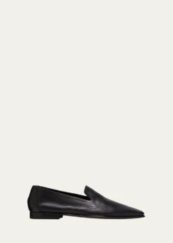 Manolo Blahnik MEN'S LEATHER LOAFERS
