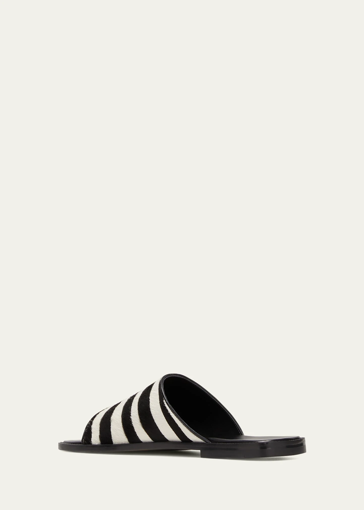 Manolo Blahnik MEN'S ZEBRA-PRINT CALF HAIR SLIDE SANDALS 8 Manolo Blahnik MEN'S ZEBRA-PRINT CALF HAIR SLIDE SANDALS - Image 8