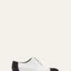 Manolo Blahnik MEN'S CAP TOE BICOLOR LEATHER OXFORDS